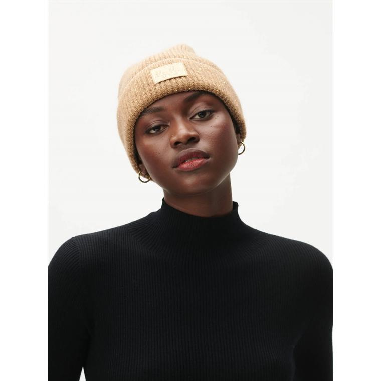 Lala Berlin Beanie Aveline, Camel Sequins 
